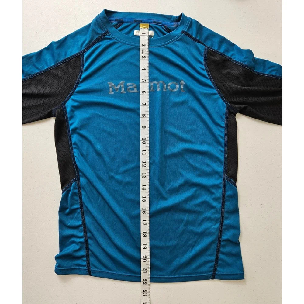 Marmot Youth Boys Long Sleeve Blue Water/Sun Shirt Size XL Outdoors Lake